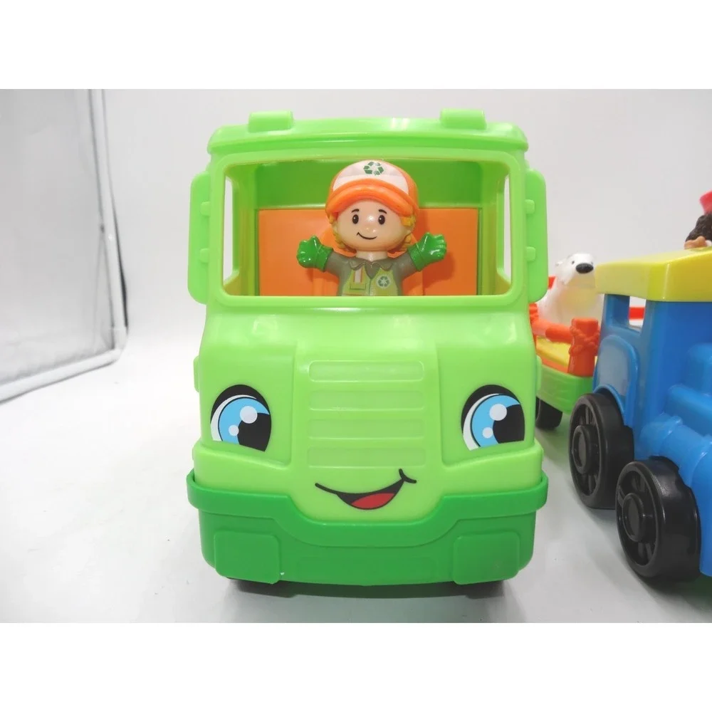 Fisher Price Little People Recycling Garbage Truck‎ Choo-Choo Zoo Train